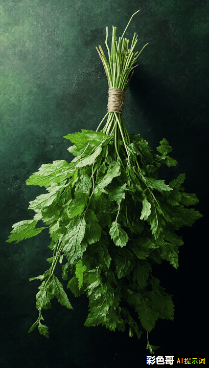 一束艾草和菖蒲,海报风格